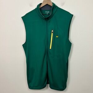 Masters Tech Mens Full Zip Vest Green Size XL
